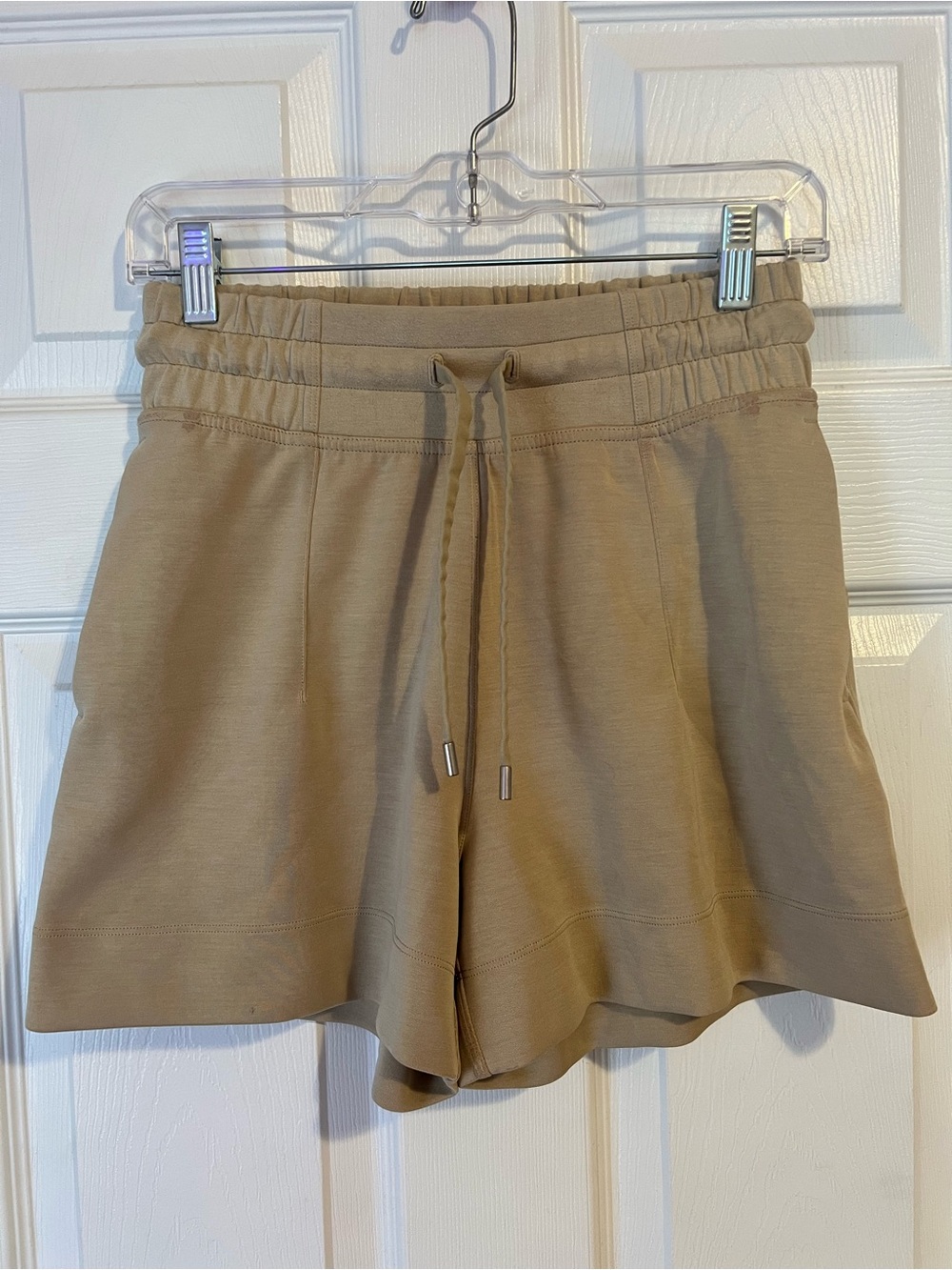 lululemon athletica Tan Drawstring Athletic Shorts